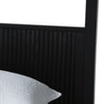 Baxton Studio Primrose Mid-Century Canopy Bed, King, Black - Walmart.com