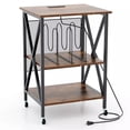 thumbnail image 6 of Harmijoy Record Player Stand, Vinyl Record Storage Table Holds Up to 120 Vinyl Records, Mid-century Record Player Table, 6 of 7