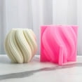 thumbnail image 1 of Wave Rotation Geometry Candle Mold Resin Mould Epoxy Resin Casting Molds for DIY Handmade Soap Candle Cake Decoration, 1 of 3