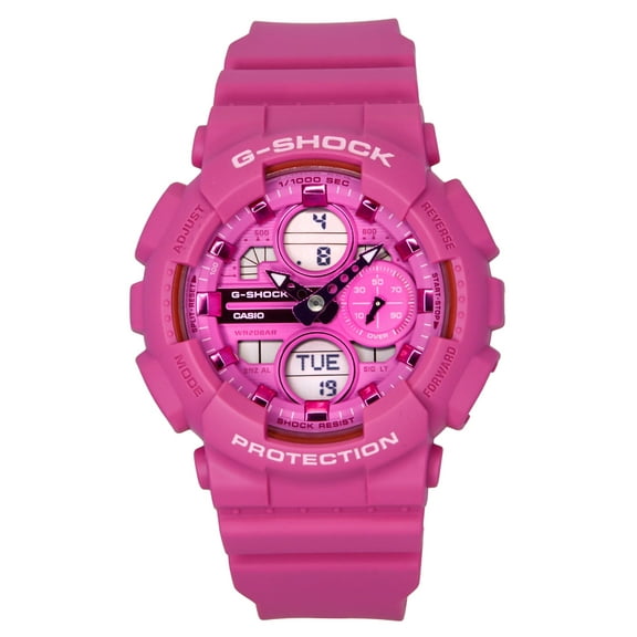 Casio G-Shock Analog Digital Bio-Based Resin Pink Dial Quartz GMA-S140PP-4A 200M Womens Watch