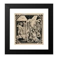 thumbnail image 2 of Ivan Ivanec 20x21 Black Modern Framed Museum Art Print Titled - A Project of Illustrations with the Each Kings Bowing Scene (1929-1940), 2 of 5
