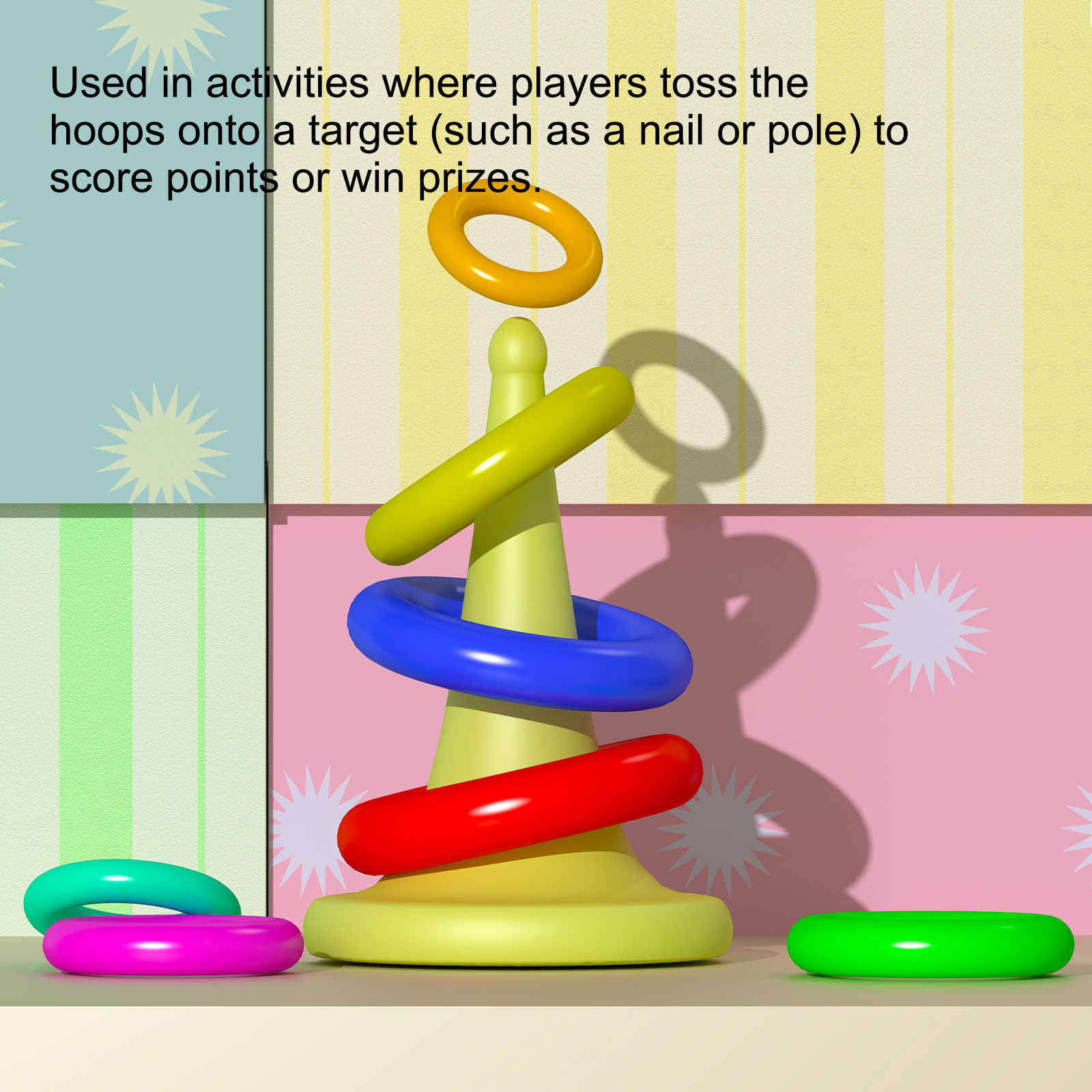 Uxcell Plastic Toss Ring 3.15 Inch, 60 Pack Sports Rings Toss Game for Carnival Outdoor Games, Red/Blue