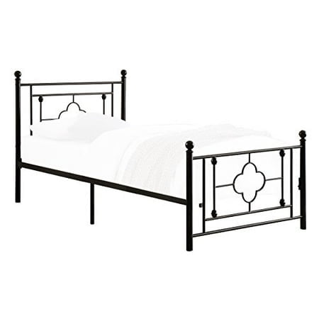 Homelegance Lit Plateforme en Métal Morris Simple Noir