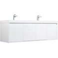 thumbnail image 4 of Blossom Bern 60" Wall Mounted Bathroom Vanity with Double Sink | Floating Cabinet | Soft-Close Doors, 4 of 10