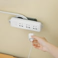 thumbnail image 4 of PENGXIANG 3Pcs Wall Mount Power Strip Holder Cable Organizer Clips Reusable Socket Fixer for Kitchen Home and Office, 4 of 7