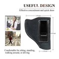 thumbnail image 5 of Funda de piel de vaca para revólver, compatible con la mayoría de revólveres con armazón J - Funda para pistola Ruger SP101 LCR/Smith, 5 of 5
