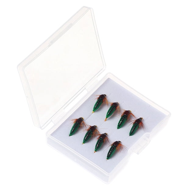 Sonducket Materiales metálicos de los accesorios de la pesca para el cebo de Luya del cebo de Luya del cebo del conejo de la vida de servicio Pescar Verde 8 piezas ocho