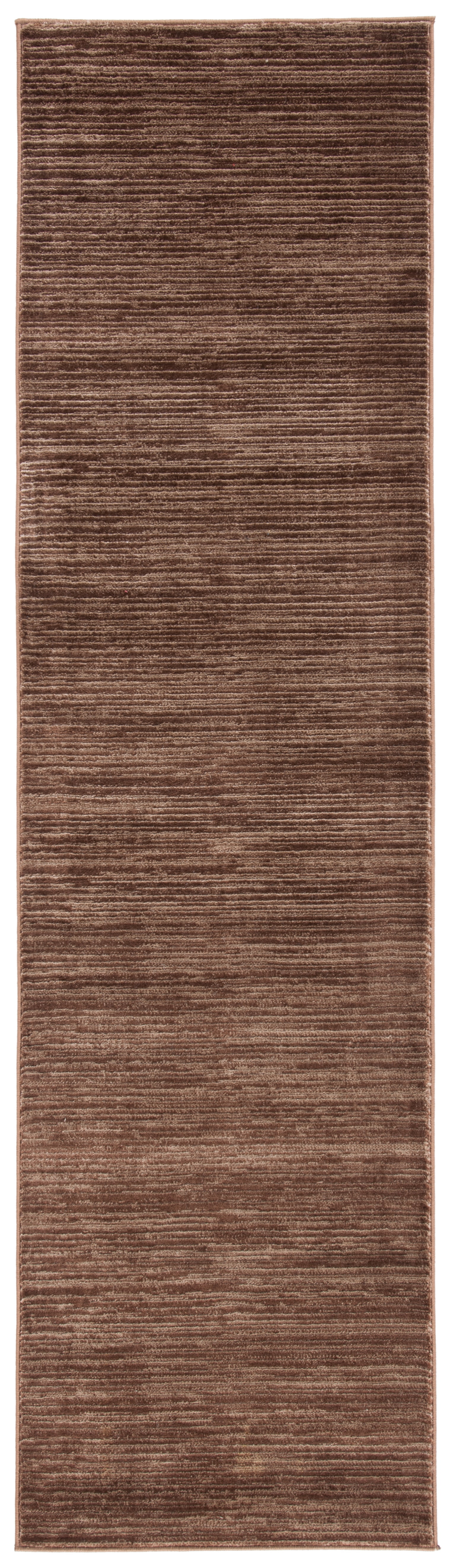 SAFAVIEH Vision Adrasteia Overdyed Solid Runner, 2'2" x 16', Brown - Modern Design, Brown, Non-Shedding & Easy Cleaning, Ideal for Living Room, Bedroom, Dining Space, Entryway, Hallway, Kitchen