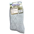 thumbnail image 2 of Meso Women's 3 Pairs Pack Extra Thick Wool Blend Socks Diamond Size 8-10Grey, 2 of 2
