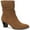 Cognac MC, variant on Style & Co. Womens Piviee Faux Suede Zipper Ankle Boots