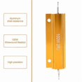 thumbnail image 5 of Gold Aluminum Clad Power Resistor Resistance 100W, 8 Ohm 8R, 5 of 5