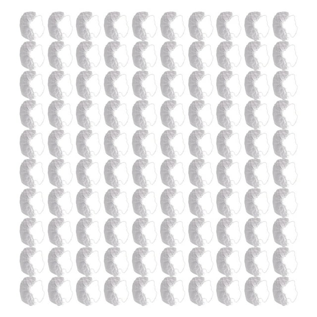 Beard Net, Breathable Latex Free Dispoable Elastic 100pcs Beard Covers For Male For Laboratory Black,White