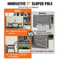 thumbnail image 3 of VEVOR Retractable Side Awning, 71''x 138'' Outdoor Privacy Screen, 180g Polyester Water-proof Retractable Patio Screen, UV 30+ Room Divider Wind Screen for Patio, Backyard, Balcony, Beige, 3 of 9
