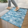 thumbnail image 4 of Light Blue Christmas Snowflake Pattern Door Rugs,Washable Non Slip Door Mats Indoor,Decorative Door Mats,Entry Mat Indoor for Entrance,Bedroom,Kitchen,Bathroom,17"x30", 4 of 6