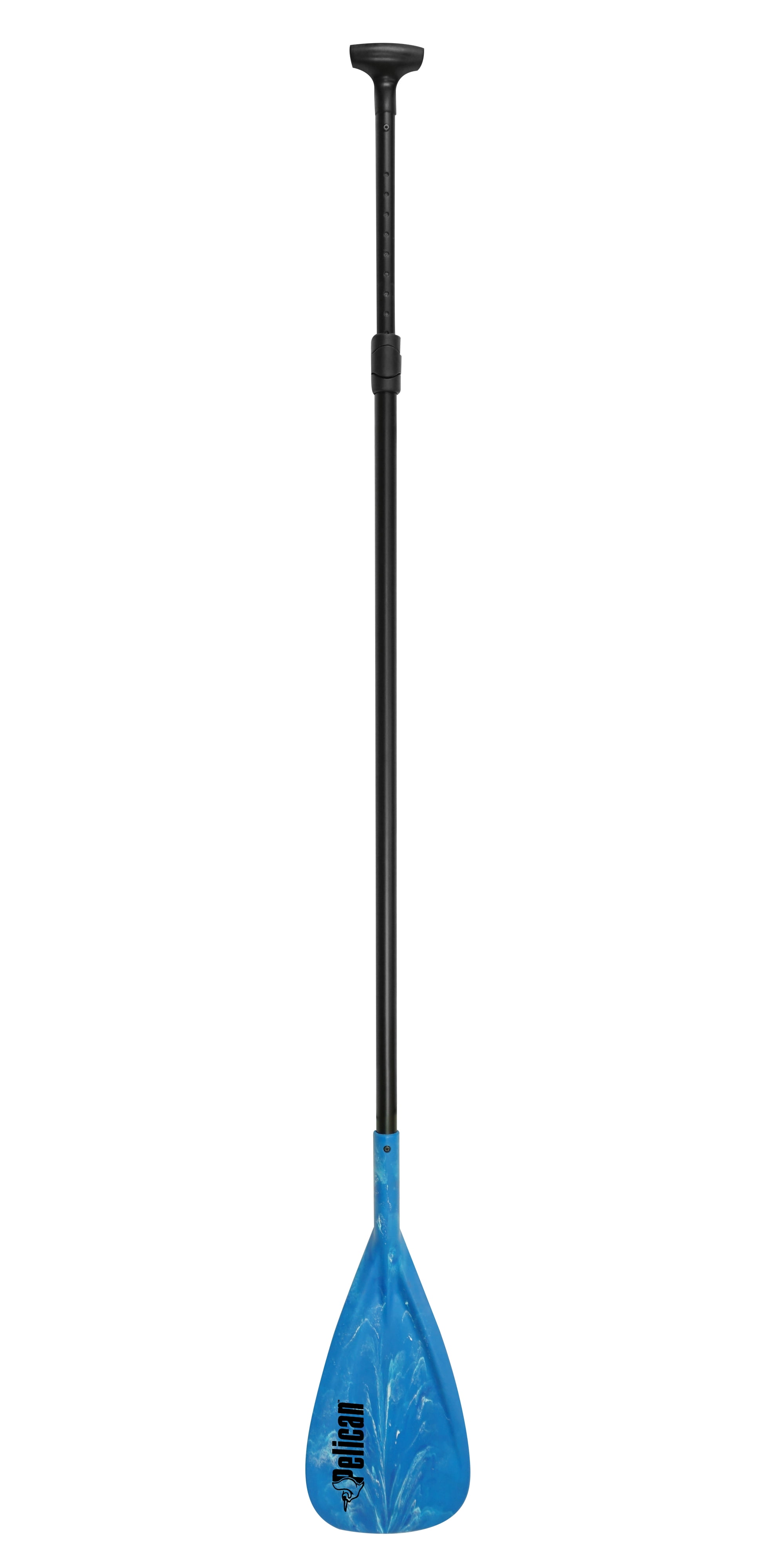Pelican - Vortex SUP Paddle - 70 to 87 in -Aluminum Shaft with Reinforced Fiberglass Blades  - Blue
