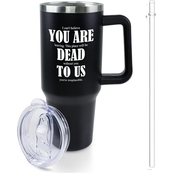 Christian Inspirational Jesus 40oz Tumbler With Handle and Straw - Gift for Women, Mom, Friend, Sister, Coworker - Thank You and Birthday Present