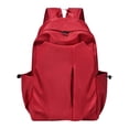 thumbnail image 2 of Large Capacity Schoolbag for Male Students – Durable College, High School & Junior High Backpack with Laptop Compartment, Adjustable Straps, Travel, Casual, Stylish Daily Use, Red, 2 of 9