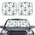 thumbnail image 2 of Wukai Anchors And Shells Car Front Windshield Sun Shade,Sun Visor Shield Block Automotive Interior Protector Blocks UV Rays-Large, 2 of 6
