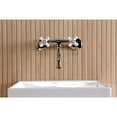 thumbnail image 4 of Kingston Brass KS2116PX Kingston Double-Handle 2-Hole Wall Mount Bathroom Faucet in Polished Nickel, 4 of 8
