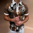 thumbnail image 4 of mens-polo-shirt-striped-printed-short-sleeve-t-shirt-lapel-shirt, 4 of 7