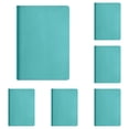 thumbnail image 2 of Thickened Softcover Sewn Notebook, Oimcto A7 Multi-Color Portable Journal for Daily Note Taking, 100 Pages, High-Quality Inner Paper Resists Ink Bleeding, Smooth Writing, Teal, 5 Pcs, 2 of 5