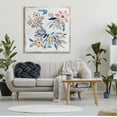 thumbnail image 2 of Floral Blossom Patterned Boho Botanical & Floral Graphic Art Gallery Wrapped Canvas Print Wall Art, 2 of 7