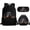 Cute Dachshund Print Black, variant on Jeiento Wolf Boys School Backpack and Lunch Box Set, Butterfly Elementary Backpack Bookbag Kids Lunchbag Pencil Case Galaxy Sky Rucksack Purse, 3 PCS