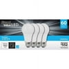 Great Value LED Light Bulb 10W (60W Equivalent), Soft White, 4-Pack