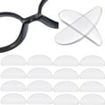 thumbnail image 2 of Eyeglass Nose Pads, Soft Silicone Adhesive Air Chamber Glasses Nose Pads, 3.5mm Heighten Nose Pads for Plastic Frames, 18 Pairs (Clear), 2 of 5