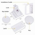 thumbnail image 7 of StarQualityBargain 2-Pack Magnetic Cabinet Locks for Baby Proofing, Child Safety Latches for Cabinets & Drawers, 1 Key for Both Locks, 7 of 7
