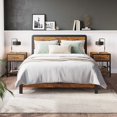 thumbnail image 7 of Juiluna Nightstand with Charging Station, Retro Side Table with 1 Drawer, Open Storage Shelf and Safe Rounded Corners, Modern End Table Bedside Table for Bedroom Living Room, 7 of 7