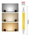 thumbnail image 5 of Bombilla LED de bajo consumo, luz blanca fría de 6000 K, 20 W, 118 mm, alto rendimiento, reflector de doble extremo, para iluminación de talleres, luces de seguridad e iluminación general (paquete de, 5 of 5