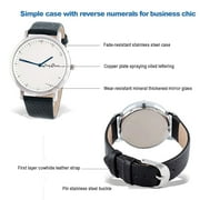 Inverted Watch, Reverse Watch, Counter-Clockwise Watch, Hands Rotate in Reverse - Watch Numerals Anticlockwise, Back Wrist Watch Counterclockwise Watch Men and Women Quartz