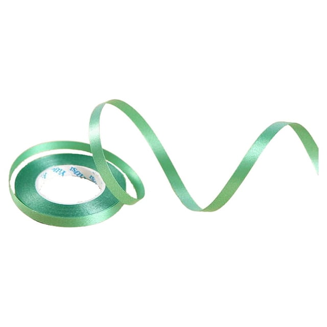 Kearding Cintas con purpurina Rollo para rizar de doble cara Piezas para manualidades multiusos Suministros para manualidades para adornos verde Kits de decoración para fiestas verde oscuro