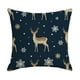 thumbnail image 2 of Juego de fundas de almohada con diseño de árbol de Navidad | Fundas de almohada decorativas navideñas de 45 x 45 cm en azul oscuro | Fundas de cojín festivas para salón con cremallera oculta, 2 of 5