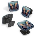 thumbnail image 2 of HemaKayy 12 Pack 1.18" Decorative Cabinet Knobs - Dresser Drawer Door Handles for Home Kitchen Bedroom Furniture Decor - Elegant & Long-lasting ABS & Glass - Colorful Butterfly Blue Texture, 2 of 5