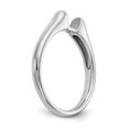 thumbnail image 6 of 14K White Gold mounting Ring Band Only Peg Set Solitaire Engagement, Size 5, 6 of 6