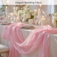 thumbnail image 3 of Sedona Designz 120 Inches Wide Sheer Voile Chiffon Fabric for Events - Pink, 3 of 11