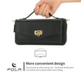 thumbnail image 5 of DeCase Crossbody Zipper Wallet Case for iPhone 15 Plus, Full Body Protectton Multifunction Purse Credit Card Holder，RFID Blocking Handbag PU Leather Shockproof Protective Cover, black, 5 of 8