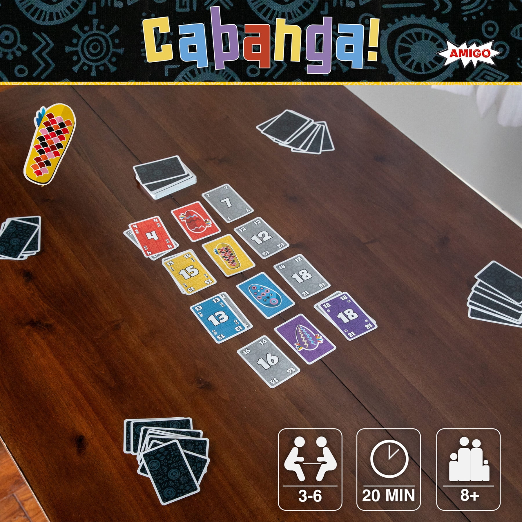 Amigo Games Cabanga – a Fast and Fun Party Game for Kids, Teens, and Adults