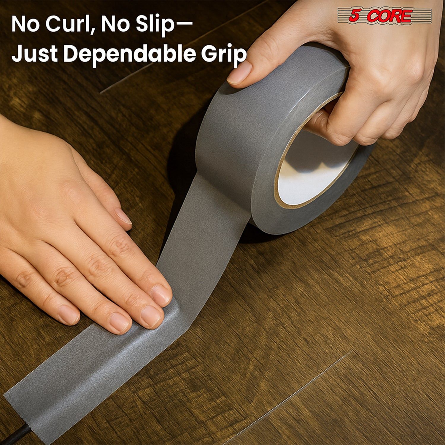 5 Core Gaffers Tape 2" 30 Yards 4Pcs Professional Grey Pro Gaff Tape Non Reflective Water Resistant
