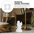 thumbnail image 7 of Toyvian White Resin Angel Figurine Set of 2 Musical Decorations for Table Desk Home and Office Decor, 7 of 7