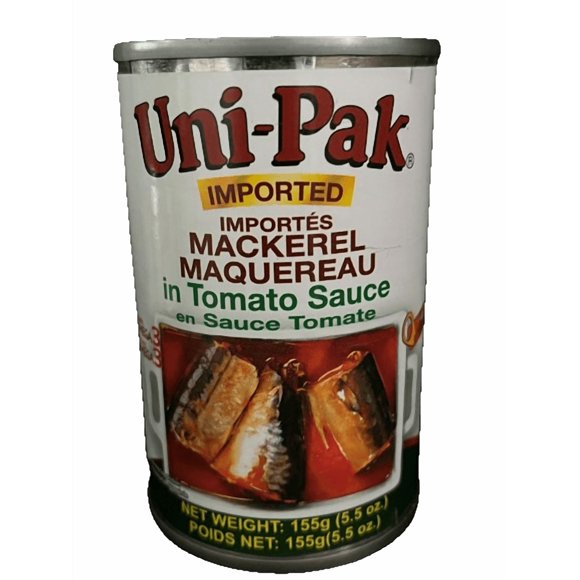 Uni-Pak Mackerel in Tomato Sauce , 155g, Contains: Fish