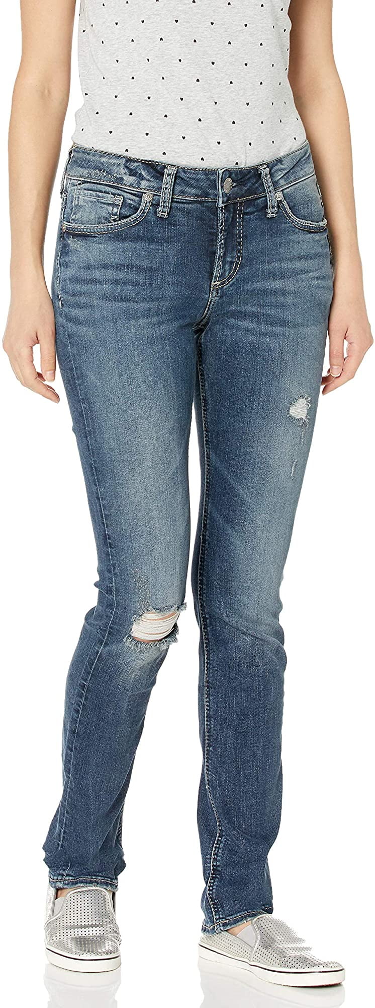 Silver Jeans Co. Womens Elyse Curvy Fit 