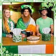 thumbnail image 2 of 12 Pack St. Patrick's Day Shamrock Facial Tissues Cube Boxes Face Tissue Box 600 Sheets 3 Ply Small Square Tissues Bulk for St. Patrick Spring Easter Car Bedroom Supplies, 2 of 4