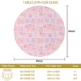 thumbnail image 3 of Pioneer Flower Floral Print Pattern Round Tablecloth 60 X 60 Inch, Wrinkle Resistant Wipeable Table Cloth for Kitchen Dining Picnic Patio Party, 3 of 6