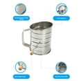 Mainstays Stainless Steel 3 Cup Flour Sifter with Beechwood Handle