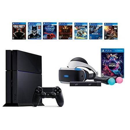 PlayStation VR Launch Bundle 8 Items:VR Launch Bundle,PS4 Call of Duty Black Ops III,6 VR Game Disc Until Dawn,Rush of Blood,EVE: Valkyrie, Battlezone,Batman:Arkham VR, DriveClub,Battlezone