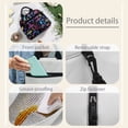 thumbnail image 5 of Yuyamidu Hippie Mushroom Lunch Bag for Women Reusable Lunch Tote Bag for Kids Teens High School Lunch Box for Girls 11-13 Leakproof Lunchbox Grease Proofling Lunch Cooler Bag, 5 of 7