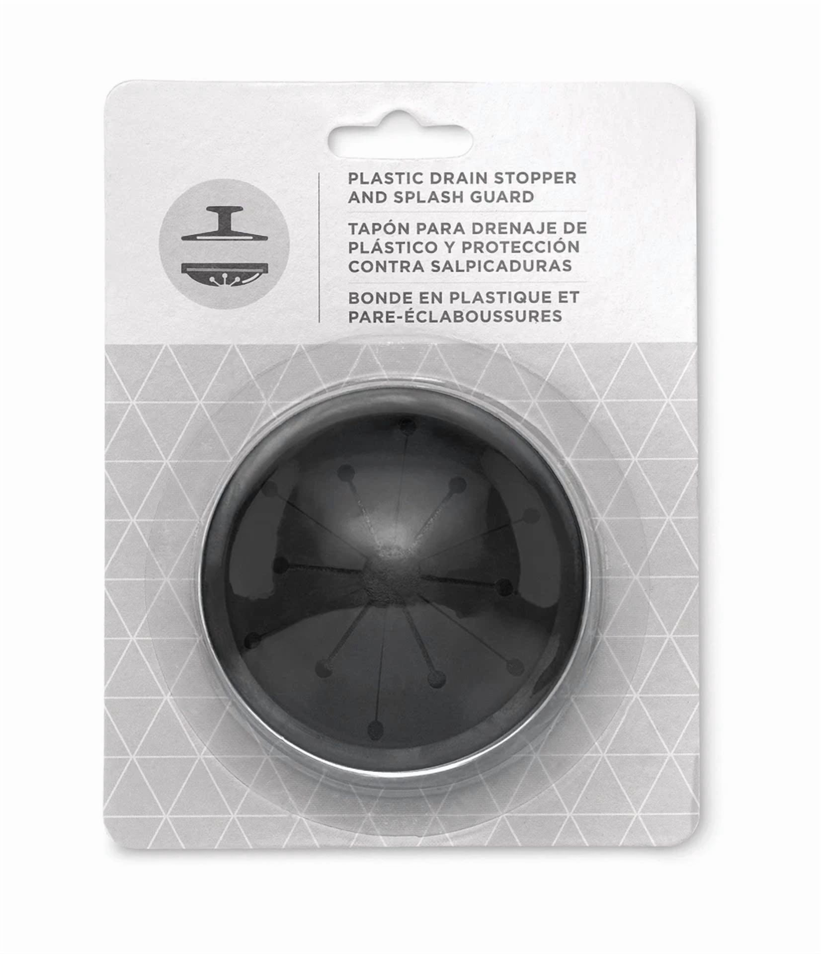 CIRCLE- 1025 Ez Mount Garbage Disposal Stopper And Splash Guard, Black